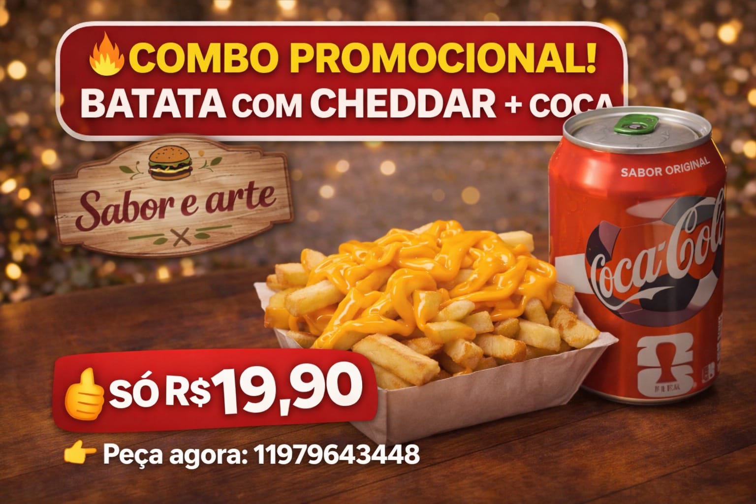 Batata com Cheddar